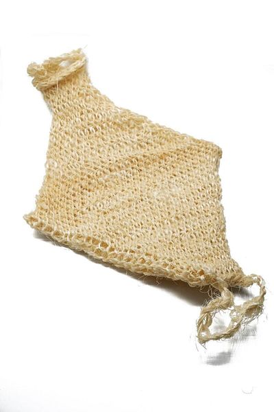 Seonland 100% Natural Knitted Pumpkin Bath Loofah + Bath Washcloth for Cellulite Ingrown Strawberry Look