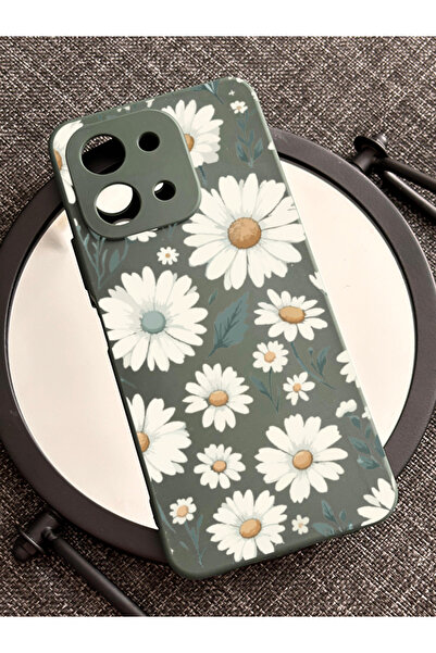 enfein Vivo Y28 İle Uyumlu Telefon Kılıfı DSN01 Şık ve Koruyucu Desenli Kapak