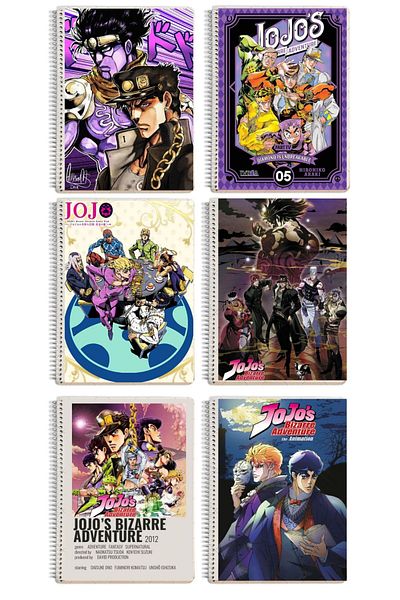 animeandyourworld Jojo bizarre adventure A4 size 1 notebook with 72 pages (lined or checkered)