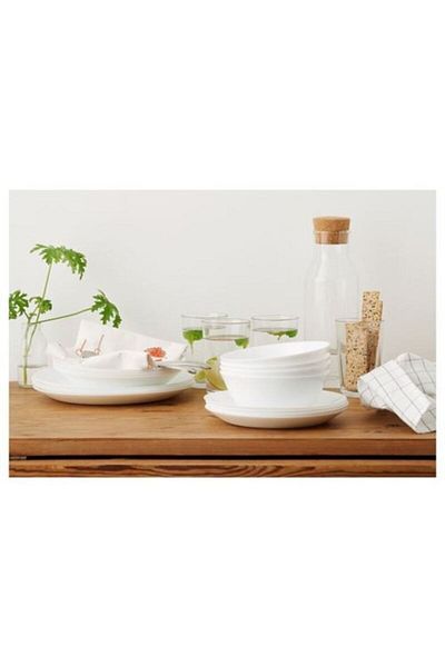 IKEA Oftast Kitchen Bowl White 15 Cm 1 Piece Special Toughened Glass