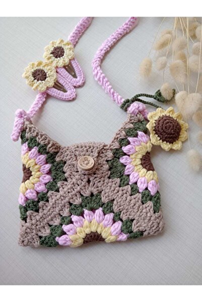 Kadın Girişimciler Atölyesi Geantă Floarea Soarelui Geantă Copii și Set catar...