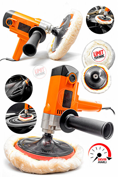 PROXTECH Profesyonel 6 Kademe Devir Ayarlı Dikey Koltuk Yıkama,Pasta Cila  Po...