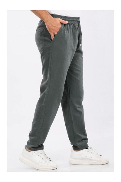 DENİZLİFE Unisex Size M-5XL - 100% Natural Hammock Linen Trousers