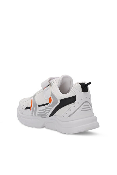 Slazenger White Orange Unisex Kids Sneaker Shoes
