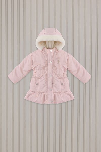 U.S. Polo Assn. Baby Girl Pink Baby Coat