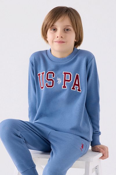 U.S. Polo Assn. Set de trening albastru pentru baieti