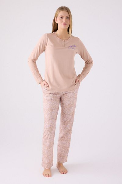 Pierre Cardin Pierre Cardin γυναικεία μακρυμάνικη πιτζάμες βιζόν - PC8879