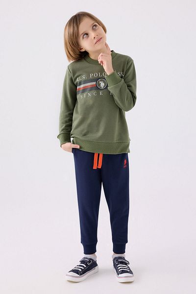 U.S. Polo Assn. Σετ φόρμας για αγόρι χακί