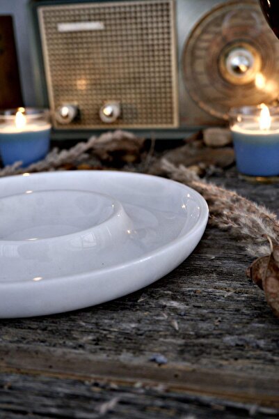 Voodo Concept White Marble Snack Bowl