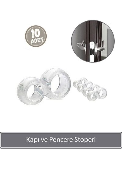 Sunplast Door and Window Stopper 10 Pieces - Transparent