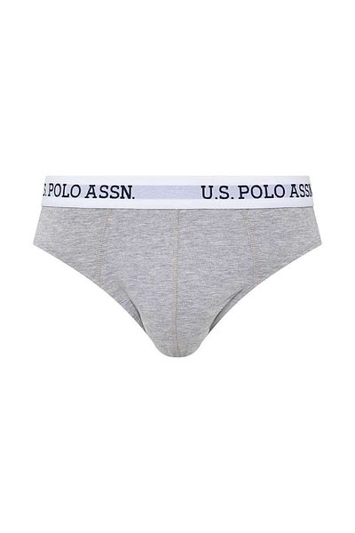 U.S. Polo Assn. Slip pentru bărbați, gri Melange, cu licență - pachet unic
