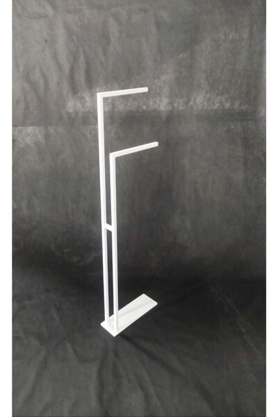 aryamo حامل مناشف آريا بذراعين باللون الأبيض