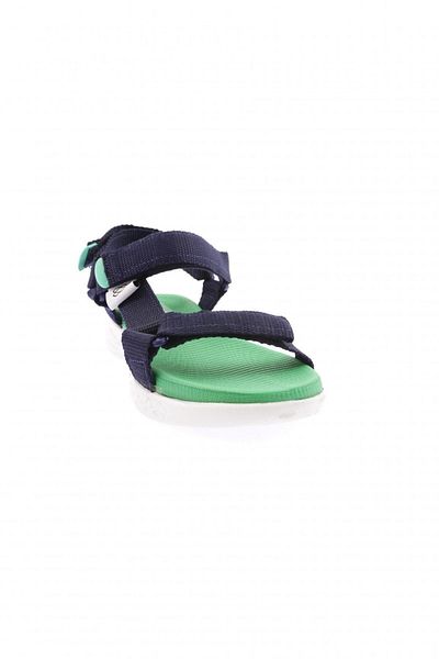 DGN 103-23y Women's Navy Blue Green Velcro Sandals