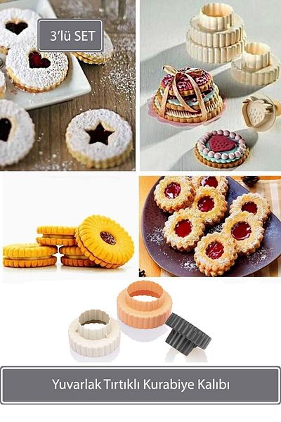 Sunplast Double Sided Cookie Mold 3 Pieces