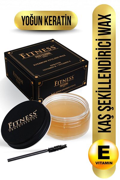 Fitness Professional Keratin and Vitamin E Extract Eyebrow Stabilizer - Styling Wax 50 Ml