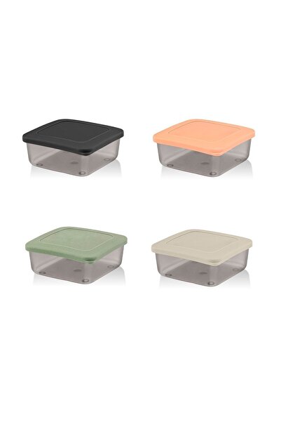 Sunplast Picnic Breakfast Mini Storage Container Set of 4 with Lid