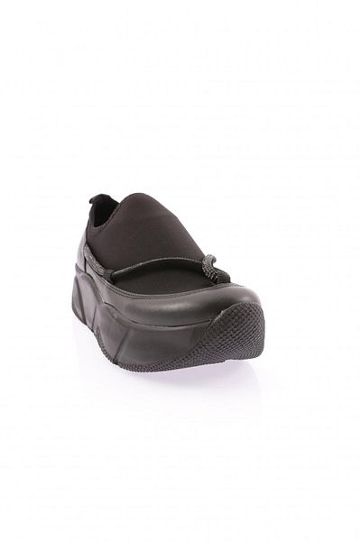 DGN Black Stone Detailed Mega Thick Sole Women's Sneakers