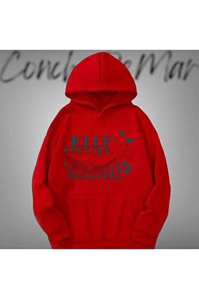 Vordevia Oversize kroj Dukserica Čeka na Mor - Čuvajmo More Štampano