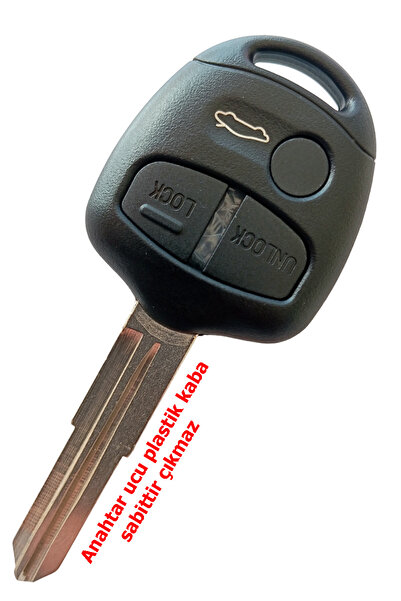 Kasey ميتسوبيشي لانسر أوتلاندر - غطاء مفتاح 3 مفاتيح متوافق، سلسلة مفاتيح أوتوماتيكية، القناة اليمنى Mit11