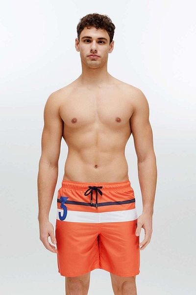 U.S. Polo Assn. Pantaloni scurți portocalii lungi pentru bărbați 22003