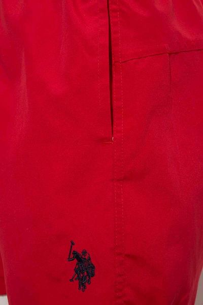 U.S. Polo Assn. Pantaloni scurți de baie roșii de mărime medie pentru bărbați 21000