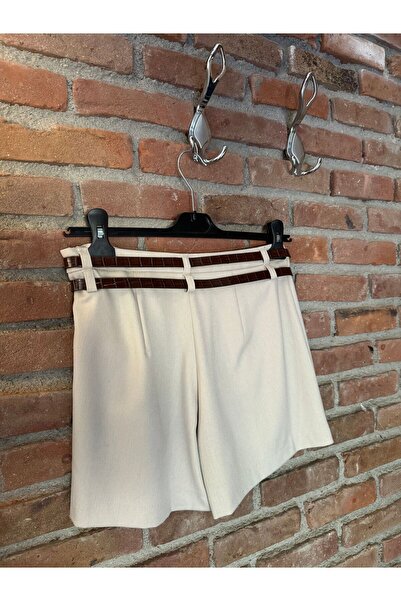 Dilvin 80834 Çift Kemerli Şort Etek
