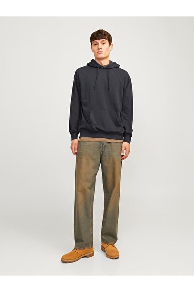 Jack & Jones Мъжки суитшърт Jack Jones Jjecharge в тъмносин цвят - с качулка 12257852-04