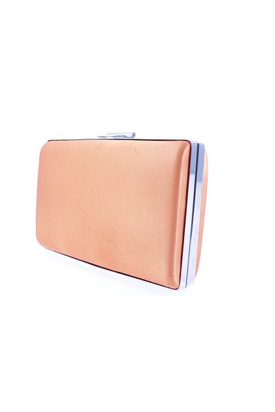 DGN 5275-22y Orange Satin Women's Evening Dress Portfolio Bag