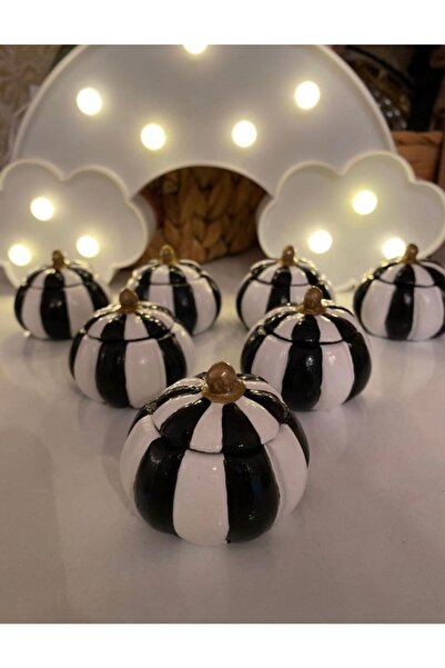 Gardenia Art Hobi 6’li Siyah-beyaz Bal Kabağı Lokumluk Seti