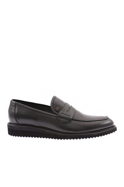 DGN Ανδρικά παπούτσια Eva Sole Classic Black Floater Γνήσιο δέρμα 454126102
