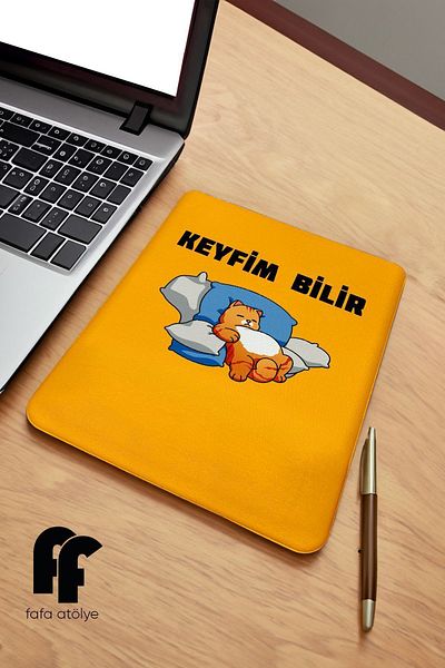 fafaatölye Mouse Pad with Wrist Support - My Enjoyment Knows