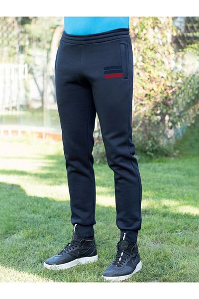 Masimar Men's Stretchy Soft Textured Printed Elastic Leg Slim Fit Raised Sweatpants