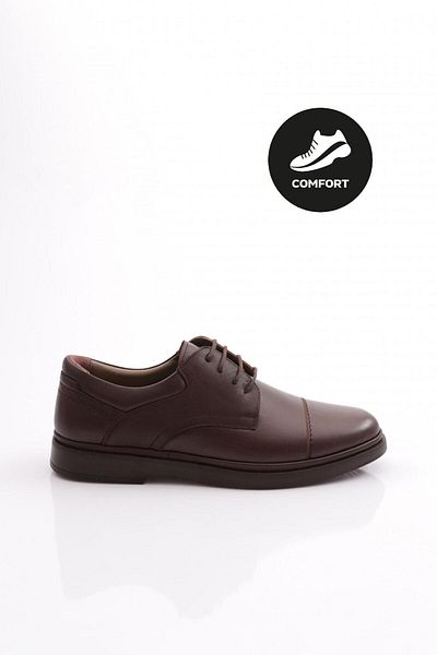 DGN Ανδρικά παπούτσια Comfort Καφέ Γνήσιο δέρμα 216331102