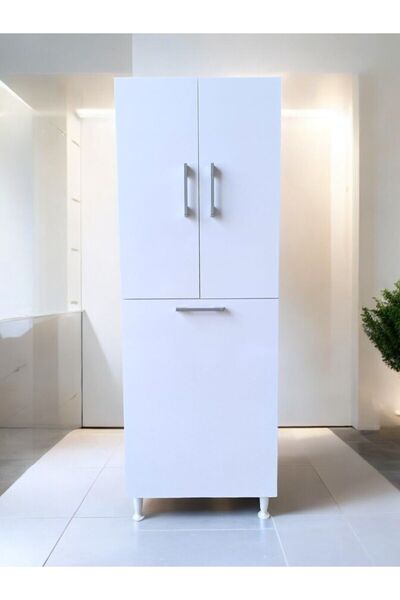 AZZURİ Home Infinity Kirli Çamaşır Sepetli Banyo Kiler Oyuncak Çok Amaçlı Dolap Azr-1010