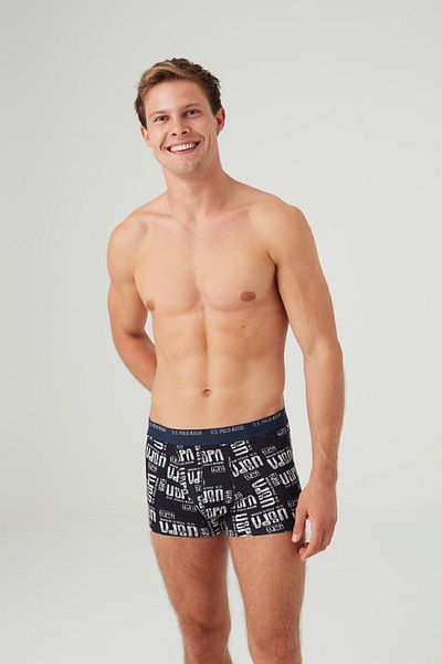 U.S. Polo Assn. Ανδρικά Μαύρα Μονά Μπόξερ 80618