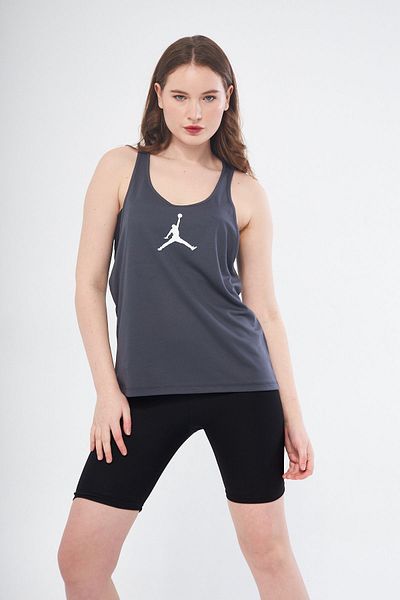 Moda Işık Sports Tank Anthracite Color Jordon Printed