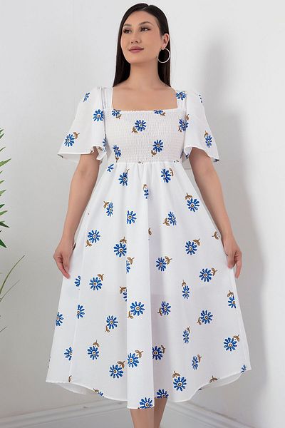 PULLIMM Rochie polină Gipeli cu detaliu volantă - GRS3483