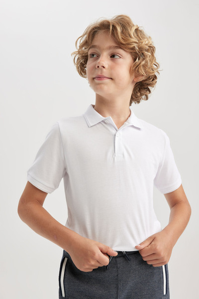 DEFACTO FİT Tricou polo cu mânecă scurtă (25 SM)
