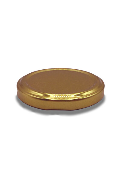Afracam Gold 63mm Metal Can Lid - 210cc Jar (10 Pieces)