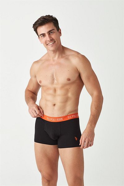 U.S. Polo Assn. Ανδρικά μαύρα μπόξερ 2 τεμαχίων 80372
