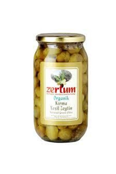 Zertum Organik Kırma Yeşil Zeytin 1000 gr
