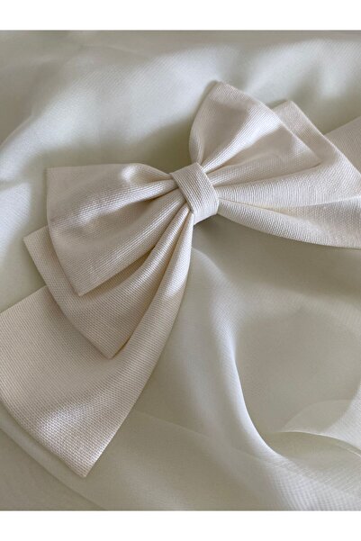 öyküsh collection مشبك كبير الحجم باللون الأبيض الفاتح - مشبك Henna/مشبك العروس