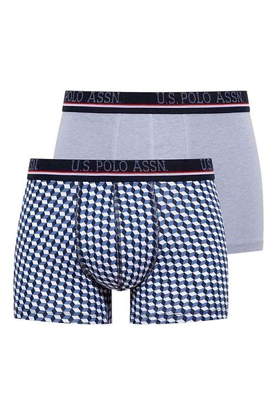 U.S. Polo Assn. Ανδρικό Indigo - Blue Melange 2-Pece Boxer 82010