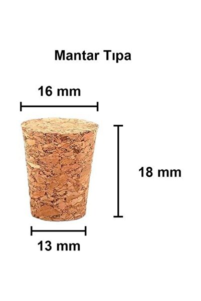 Güvenç Ambalaj 25cc Mantar Tıpalı Cam Şişe - 50 Adet