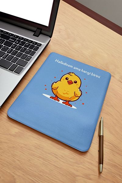 fafaatölye Mouse Pad Printed Chick with Wrist Support