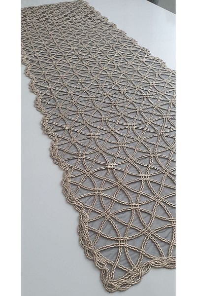 WENESSİ Пътека с брокат и шарка на бръшлян Anglez Cord (38×130 см)