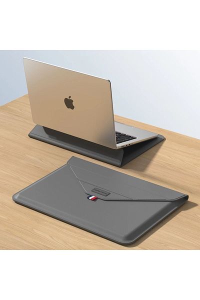TEKNETSTORE ماك بوك برو 14 بوصة M3/M3 برو/M3 ماكس - حقيبة حمل بتصميم جلدي مع حامل A2992