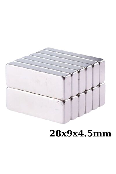 Motorobit 28x9x4.5mm Neodyum Güçlü Mıknatıs - Neodim Magnet