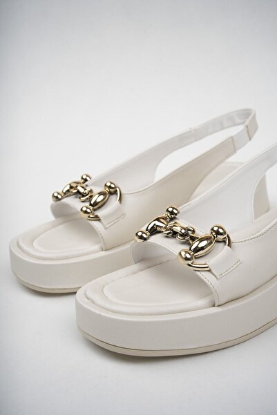 Buem BT Buckle Detailed Daily Comfortable Slippers Sandals Women's Slippers Sandals