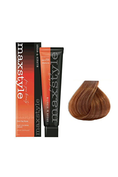 Genel Markalar Argan Keratin Saç Boyası 7.34 Karamel + Sıvı Oksidan